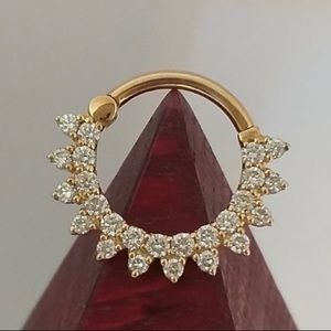 18 g Daith Diamond 💎 14k Solid Gold Piercing